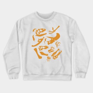 Dinosaur Bones (Gold) Crewneck Sweatshirt